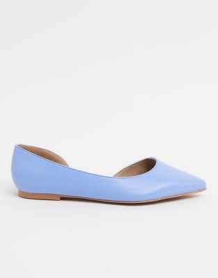 light blue ballet slippers