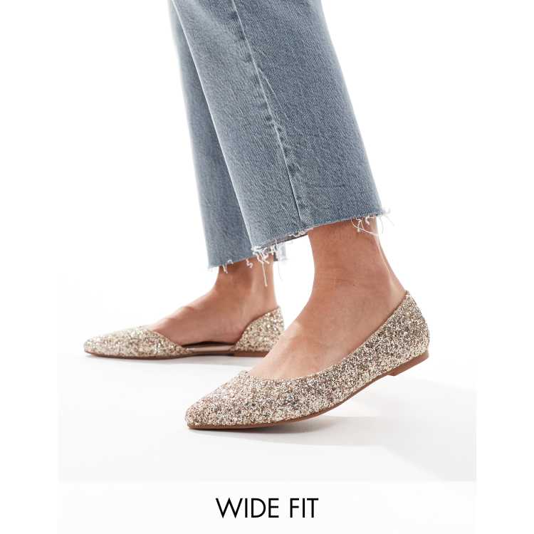 Pointy flats for wide on sale feet