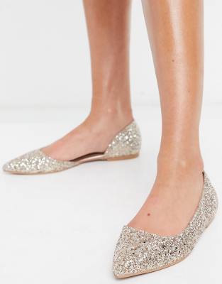 glitter ballet shoes