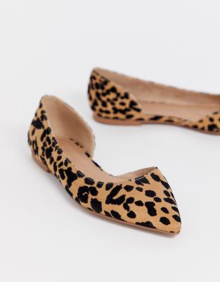 wide leopard flats