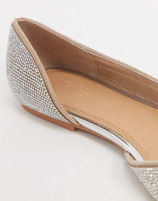 ASOS DESIGN – Wide Fit – Virtue d'Orsay – Spitze Ballerinas mit Strassbesatz, 4 von 4