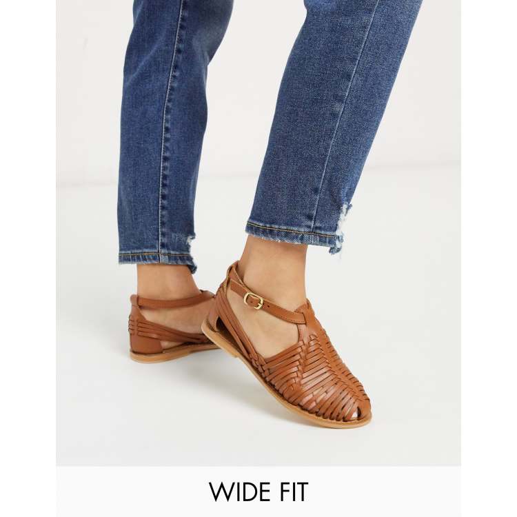 Tan flat shoes uk sale