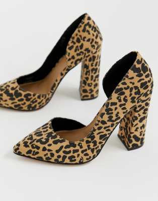 wide fit leopard heels
