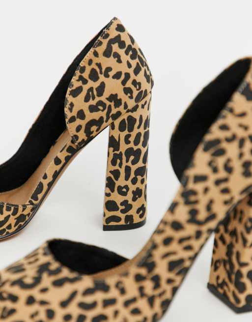 Asos on sale leopard heels