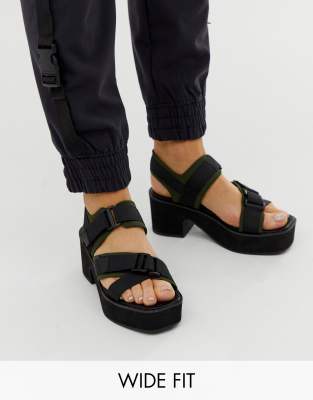 chunky heels for wide feet