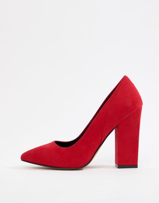 Escarpin talon 2025 carré rouge