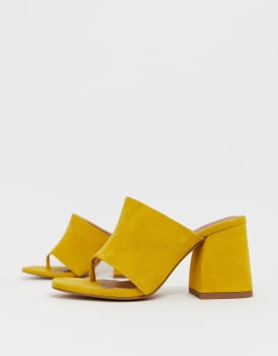 wide fit mustard sandals