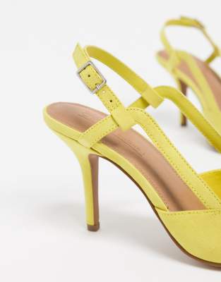 asos mustard heels