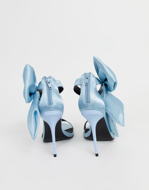 Dusty blue heeled outlet sandals