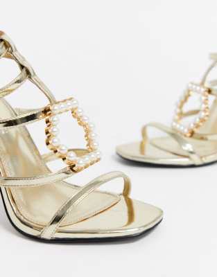 asos design wide fit fi embellished flat sandals