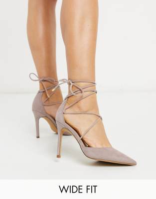 taupe high heels