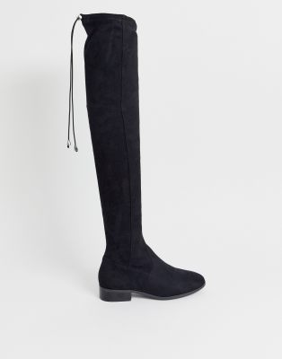 asos flat knee high boots