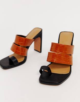black and tan sandals