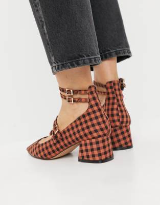 checkered heels