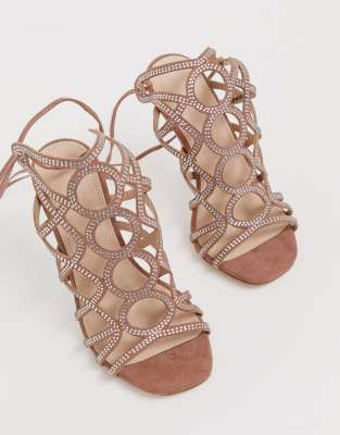 wide fit caged sandals