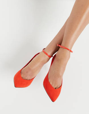 asos red court shoes