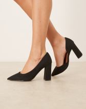 ASOS DESIGN Pressure platform high heel shoes in black