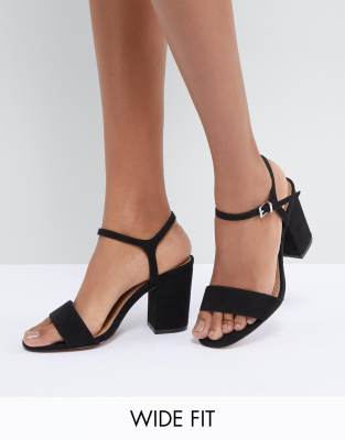 ASOS DESIGN Wide Fit Winter heeled 