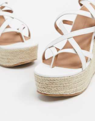white wedges asos