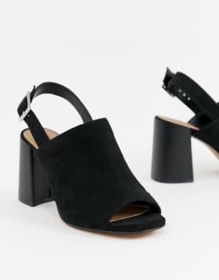 slingback block heel sandal