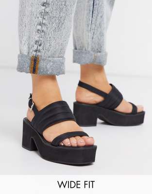 chunky sandals wide fit