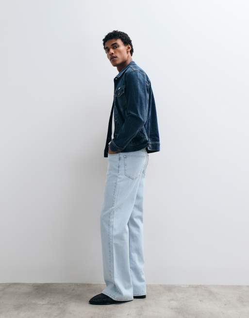 ASOS DESIGN wide flare-jeans i lys blå vask, 3 af 5