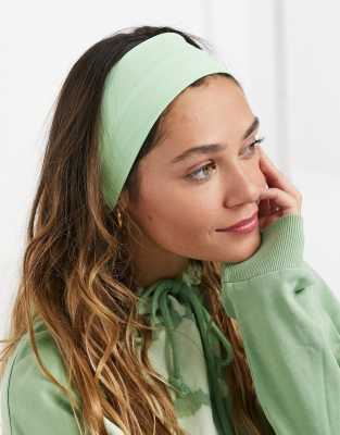 ASOS DESIGN ASOS DESIGN wide jersey headband in apple green