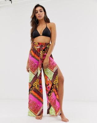 wide leg beach pants