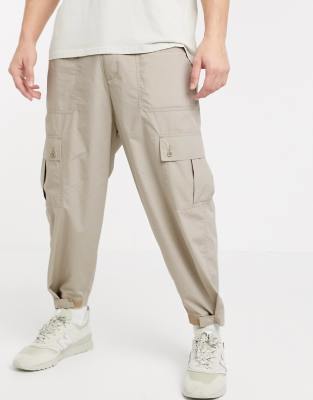 wide cargo pants mens