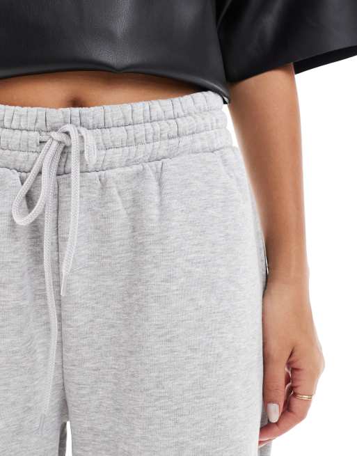 ASOS DESIGN wide leg cocoon jogger in grey marl ASOS