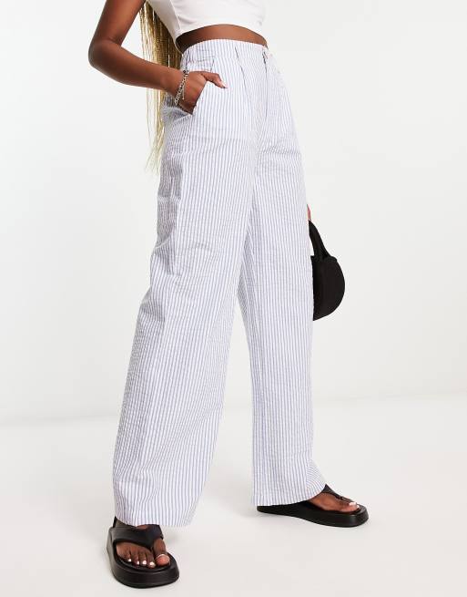 Striped store pants asos