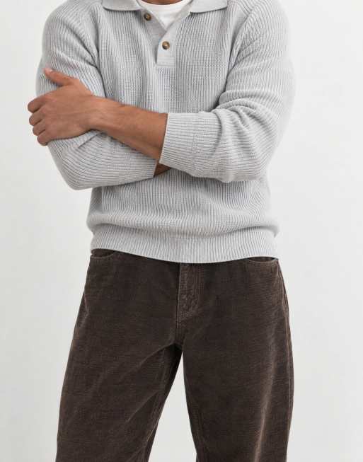 ASOS DESIGN wide leg jeans in soft brown with pleat, 10 of 10