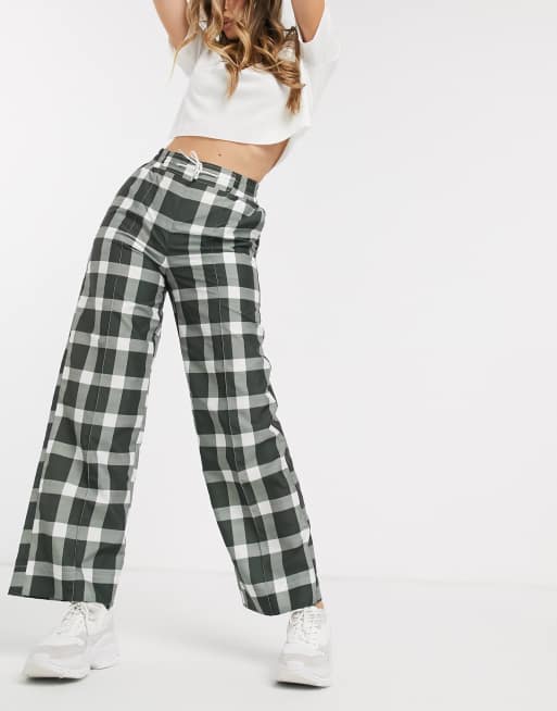 black drawstring jersey wide leg jogger