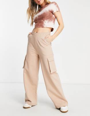 ASOS DESIGN wide leg jogger with utlity pockets  - ASOS Price Checker
