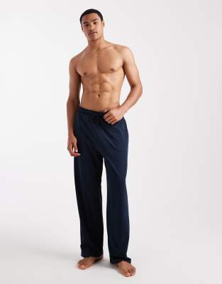 Asos Design Wide Leg Lounge Bottoms In Multi
