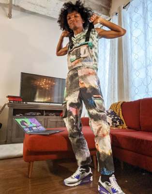 90s graffiti overalls