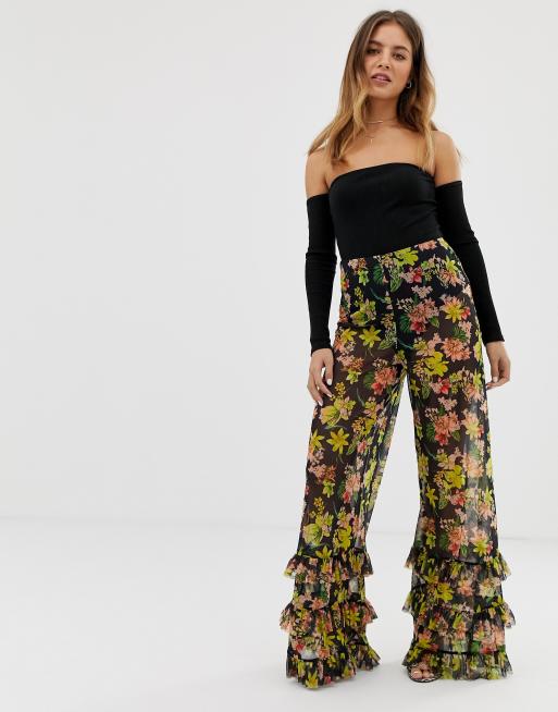 asos wide leg trousers
