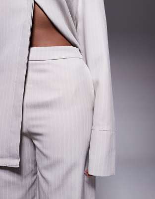 Asos Design Wide Leg Pants In White