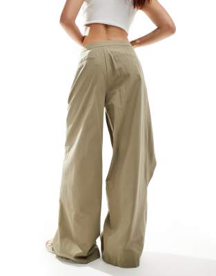 eaphi】wrap design button slacks