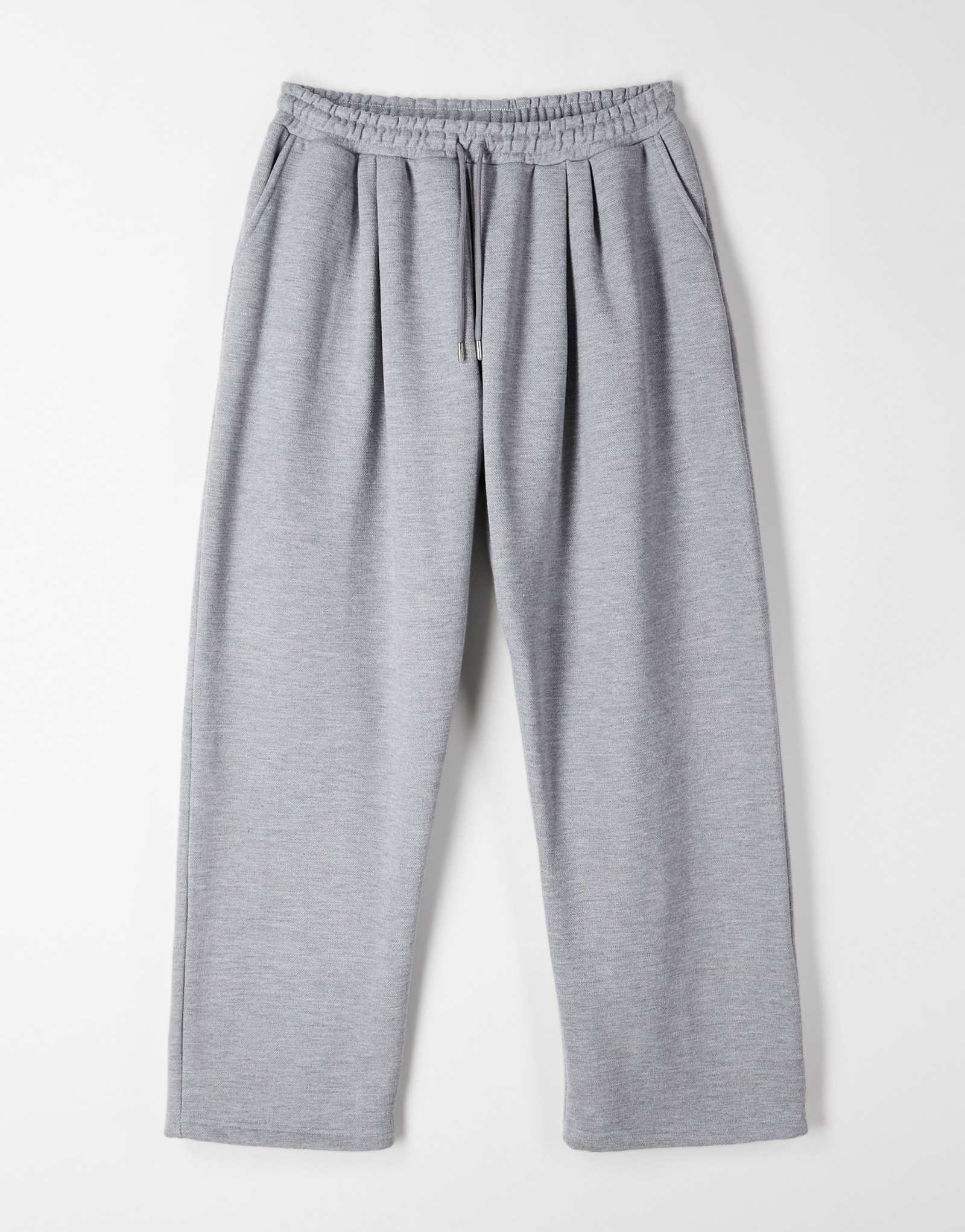 Широкие спортивные брюки пике от ASOS DESIGN из серого вереска