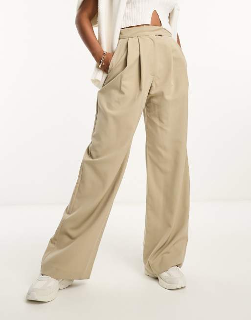 Asos pleated trousers sale