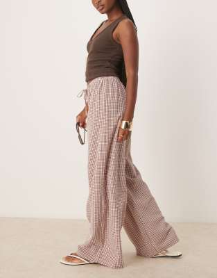 Asos Design Wide Leg Pull On Pants