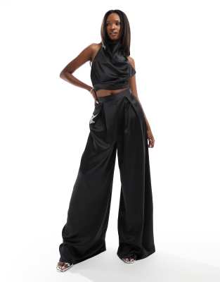 European Satin Loose Fit Trouser