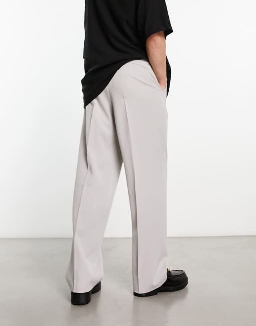 ASOS Extreme Tapered 80s Trousers in Pink