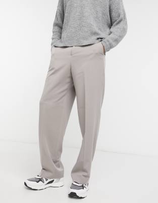 grey casual trousers