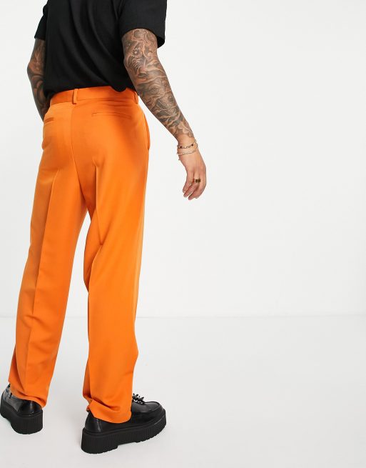 Burnt orange 2024 wide leg trousers