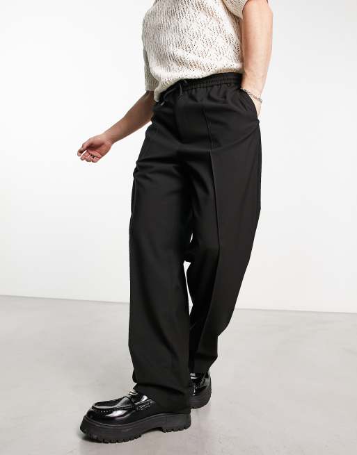 Smart straight-leg trousers