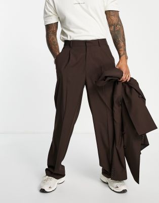 wide leg suit pants
