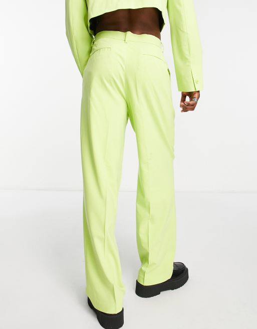 neon green dress pants Opposuits Neon Mens 3-pc. Suit Set, Color: Green
