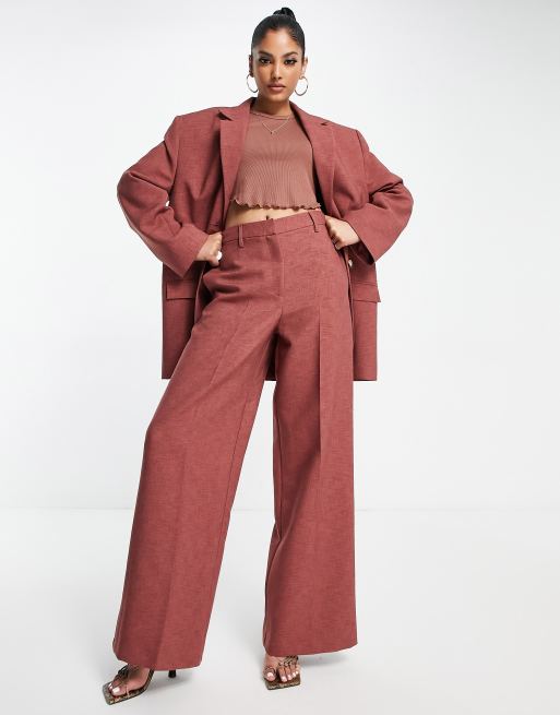 Asos red hot sale trouser suit